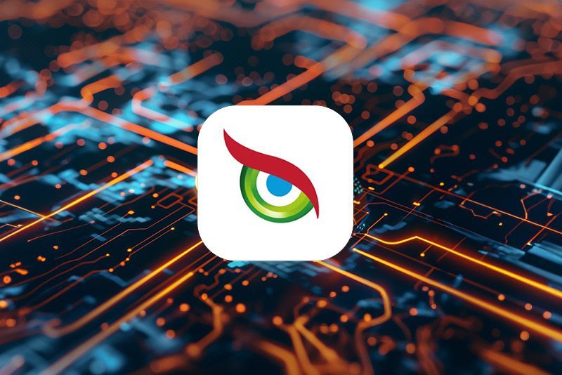 SCURTY-Icon abgebildet über einer Computerplatine