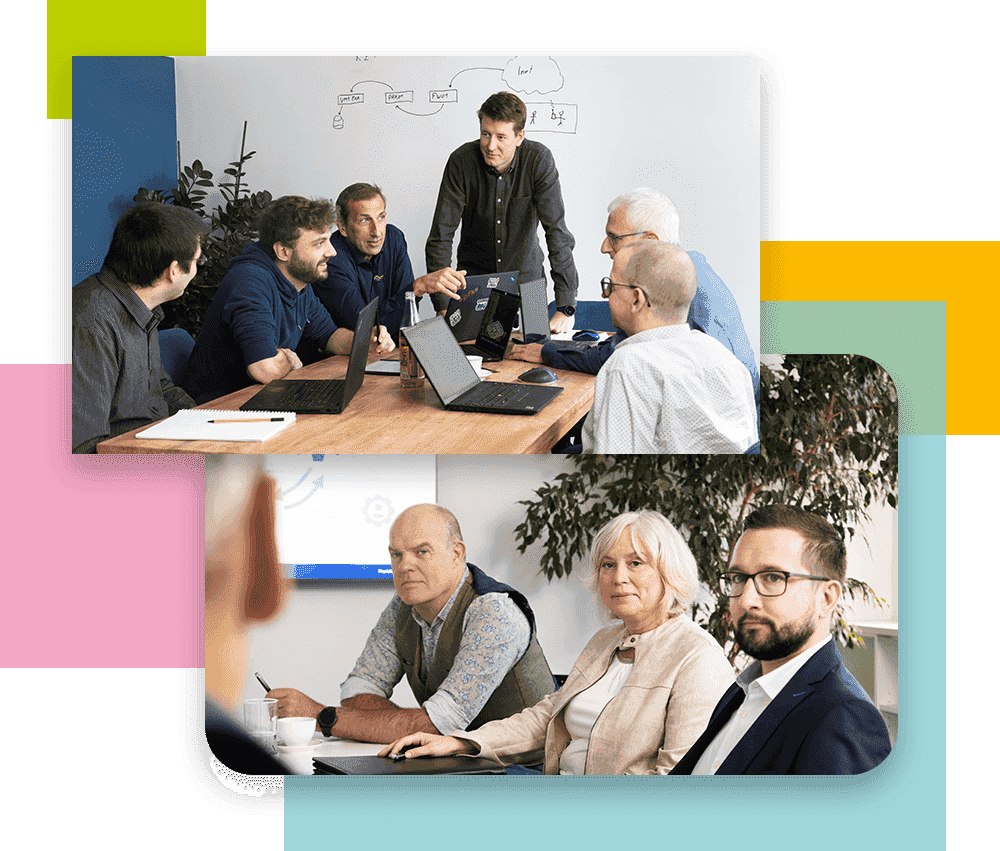 Junges Team beim Co-working